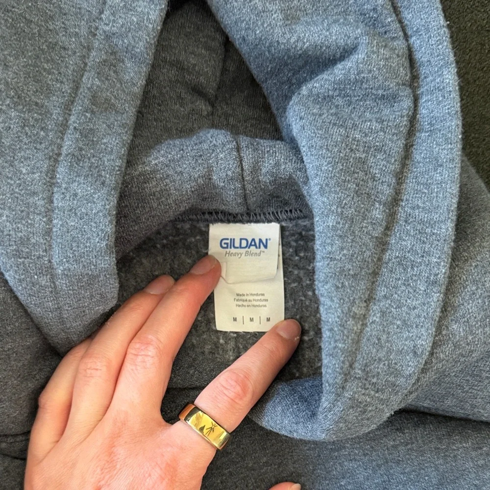 Graphic Gray Hoodie - Picture 2 of 2